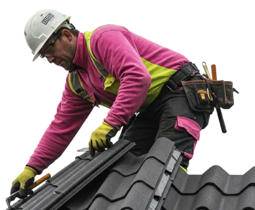 Storm-resistant roofing illustration